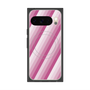 Premium Square Case with Pixelsnap［ Middle Stripe - Pink ］
