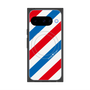 Premium Square Case with Pixelsnap［ Big Stripe - Red × Blue ］