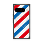 Premium Square Case with Pixelsnap［ Big Stripe - Red × Blue ］