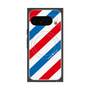 Premium Square Case with Pixelsnap［ Big Stripe - Red × Blue ］