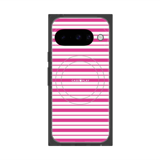 Premium Square Case with Pixelsnap［ Small Border - Pink ］