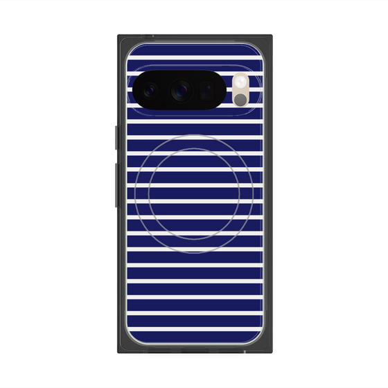 Premium Square Case with Pixelsnap［ Middle Border - Blue ］