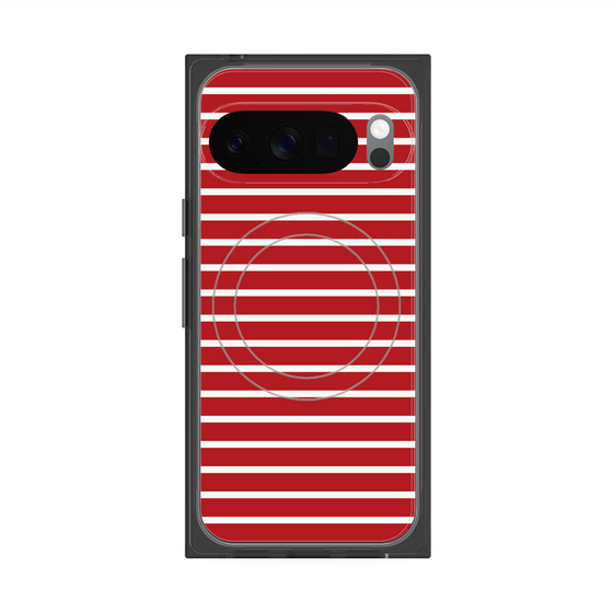 Premium Square Case with Pixelsnap［ Middle Border - Red ］