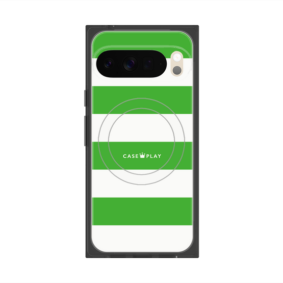 Premium Square Case with Pixelsnap［ Big Border - Green ］