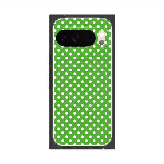 Premium Square Case with Pixelsnap［ Small Dot - Green ］