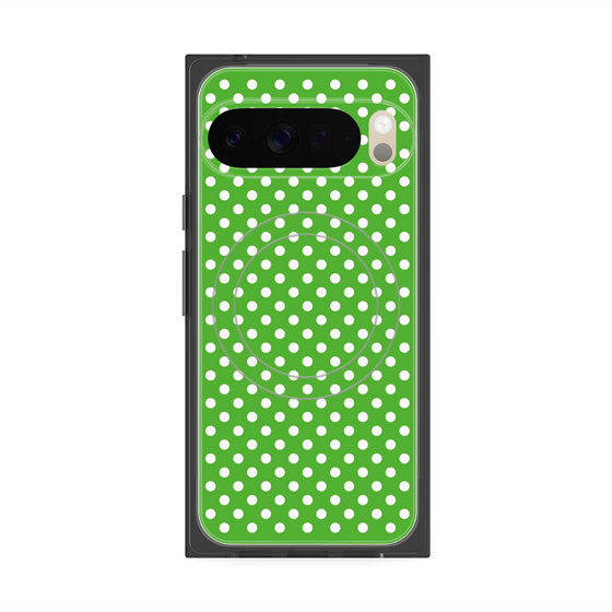Premium Square Case with Pixelsnap［ Small Dot - Green ］
