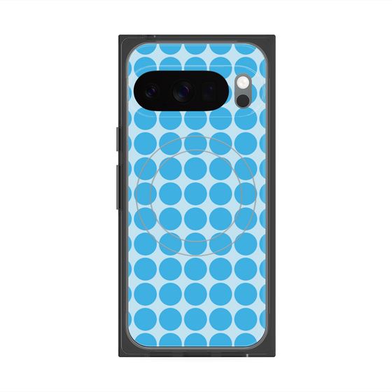 Premium Square Case with Pixelsnap［ Big Dot - Blue ］