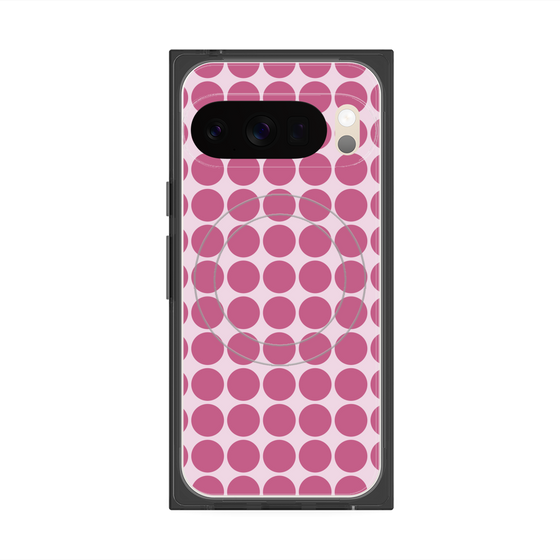 Premium Square Case with Pixelsnap［ Big Dot - Pink ］