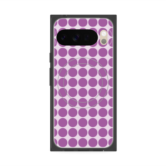 Premium Square Case with Pixelsnap［ Big Dot - Purple ］