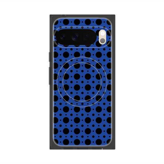 Premium Square Case with Pixelsnap［ Shower Dot - Blue ］