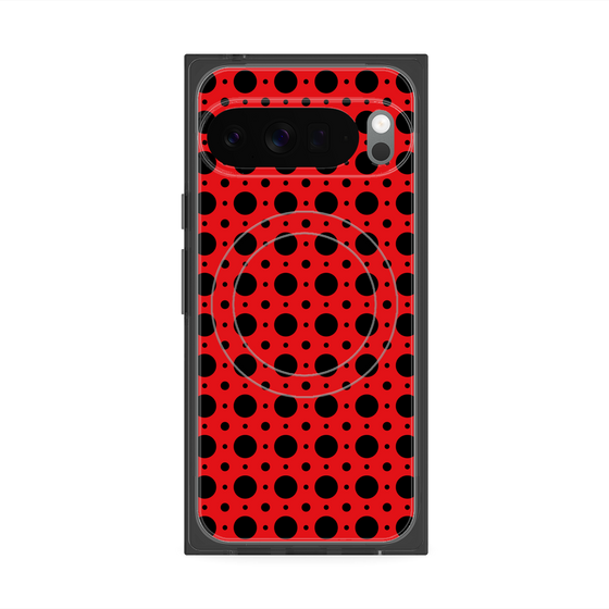 Premium Square Case with Pixelsnap［ Shower Dot - Red ］