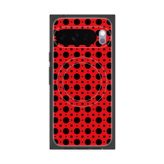 Premium Square Case with Pixelsnap［ Shower Dot - Red ］