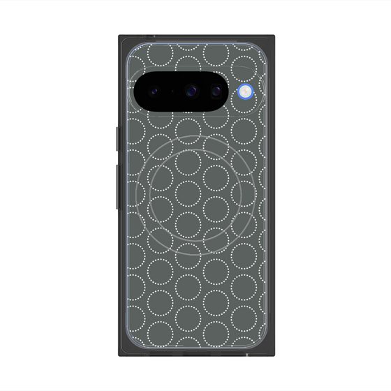 Premium Square Case with Pixelsnap［ Dot Circle - Gray ］