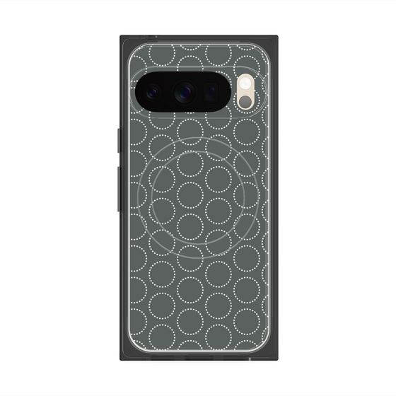 Premium Square Case with Pixelsnap［ Dot Circle - Gray ］