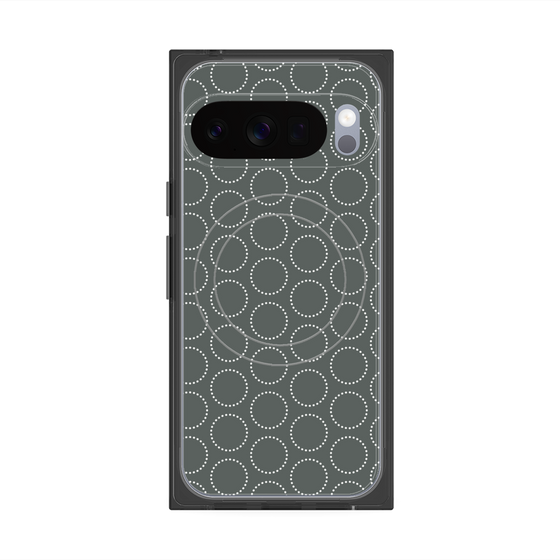 Premium Square Case with Pixelsnap［ Dot Circle - Gray ］