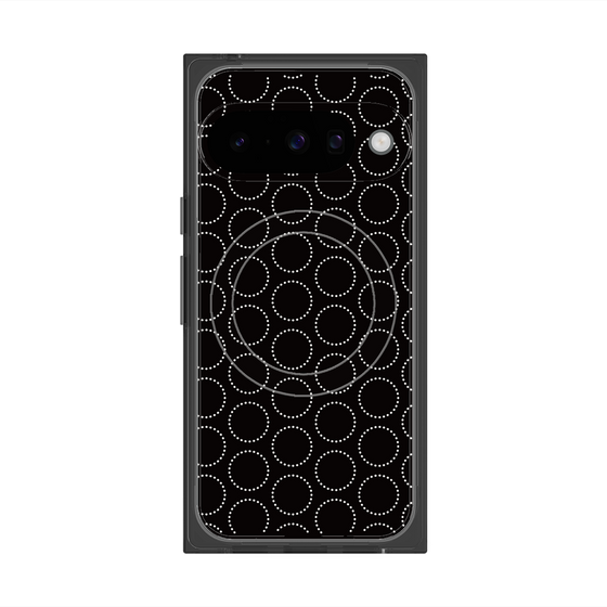 Premium Square Case with Pixelsnap［ Dot Circle - Black ］