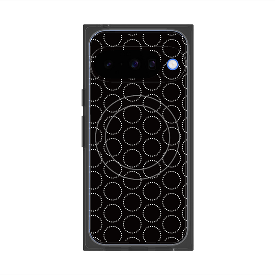 Premium Square Case with Pixelsnap［ Dot Circle - Black ］