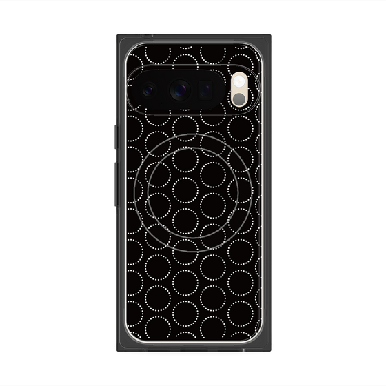 Premium Square Case with Pixelsnap［ Dot Circle - Black ］