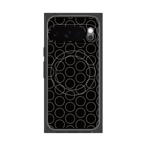 Premium Square Case with Pixelsnap［ Dot Circle - Black ］