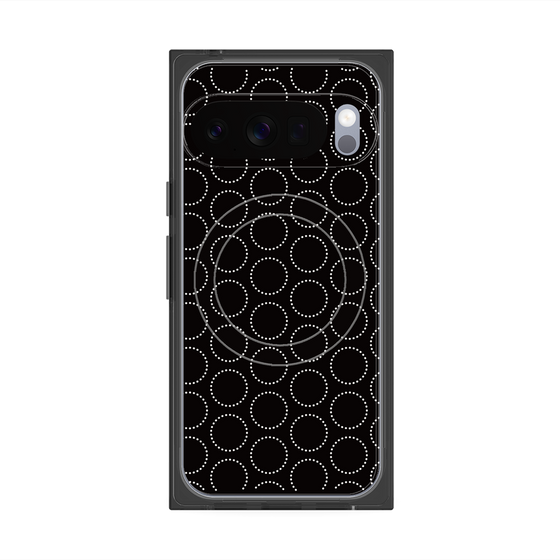 Premium Square Case with Pixelsnap［ Dot Circle - Black ］