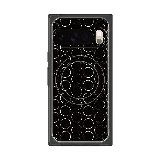 Premium Square Case with Pixelsnap［ Dot Circle - Black ］