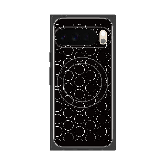 Premium Square Case with Pixelsnap［ Dot Circle - Black ］