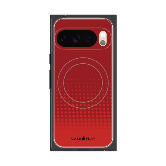 Premium Square Case with Pixelsnap［ Dot Gradation - Red ］