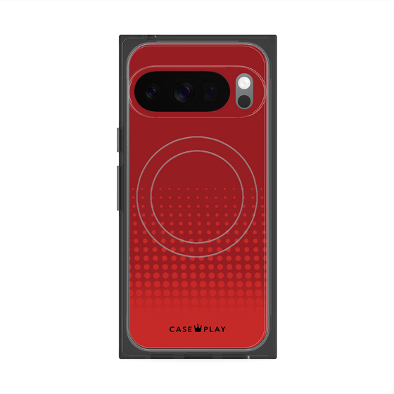 Premium Square Case with Pixelsnap［ Dot Gradation - Red ］