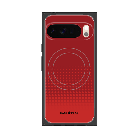 Premium Square Case with Pixelsnap［ Dot Gradation - Red ］