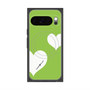 Premium Square Case with Pixelsnap［ Two Hearts - Green ］