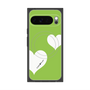 Premium Square Case with Pixelsnap［ Two Hearts - Green ］
