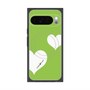 Premium Square Case with Pixelsnap［ Two Hearts - Green ］