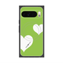 Premium Square Case with Pixelsnap［ Two Hearts - Green ］