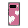 Premium Square Case with Pixelsnap［ Two Hearts - Pink ］