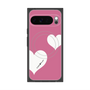 Premium Square Case with Pixelsnap［ Two Hearts - Pink ］