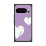 Premium Square Case with Pixelsnap［ Two Hearts - Purple ］
