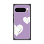 Premium Square Case with Pixelsnap［ Two Hearts - Purple ］