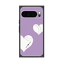 Premium Square Case with Pixelsnap［ Two Hearts - Purple ］