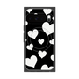 Premium Square Case with Pixelsnap［ Dot Hearts - Black ］