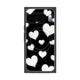 Premium Square Case with Pixelsnap［ Dot Hearts - Black ］