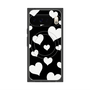 Premium Square Case with Pixelsnap［ Dot Hearts - Black ］