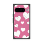 Premium Square Case with Pixelsnap［ Dot Hearts - Pink ］