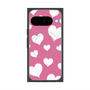 Premium Square Case with Pixelsnap［ Dot Hearts - Pink ］