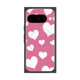 Premium Square Case with Pixelsnap［ Dot Hearts - Pink ］