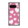 Premium Square Case with Pixelsnap［ Dot Hearts - Pink ］