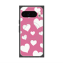 Premium Square Case with Pixelsnap［ Dot Hearts - Pink ］