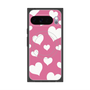 Premium Square Case with Pixelsnap［ Dot Hearts - Pink ］