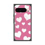 Premium Square Case with Pixelsnap［ Dot Hearts - Pink ］