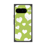 Premium Square Case with Pixelsnap［ Dot Hearts - Green ］