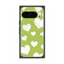 Premium Square Case with Pixelsnap［ Dot Hearts - Green ］